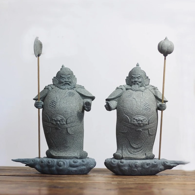 

Blue stone ornament boutique stone carving home crafts high-end living room decoration