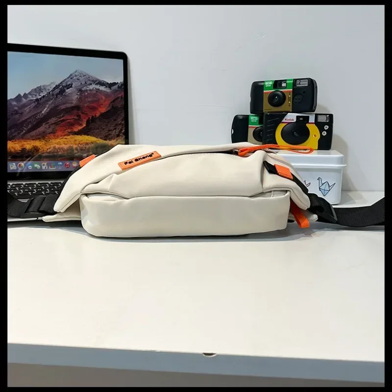 حقيبة صدر متعددة الاستخدامات على الطراز الياباني للنساء حقيبة كروس رياضية كاجوال للرجال بسعة كبيرة حقيبة كتف للطلاب في الشارع #3