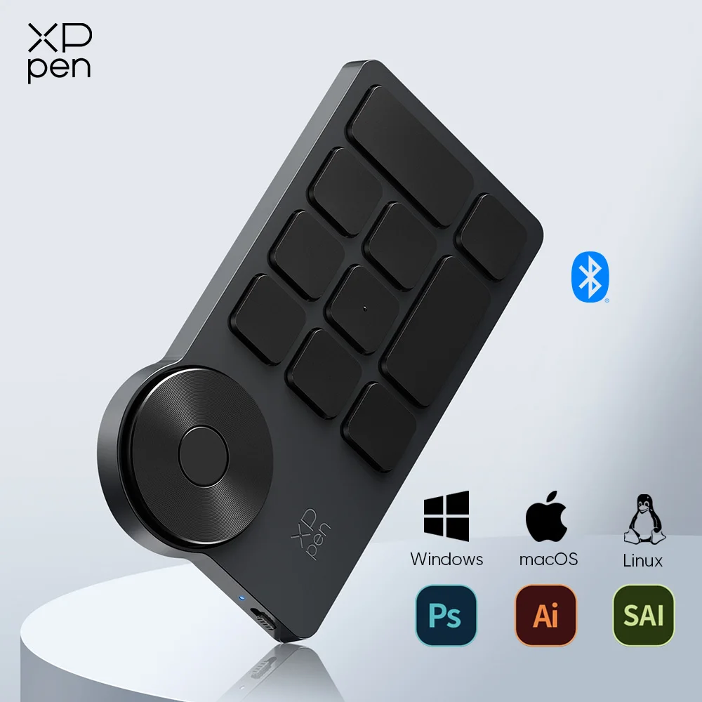 

XPPen ACK05 Wireless Shortcut Remote 10 Customized Shortcut Keys Portable Bluetooth Keyboard for Windows Mac Drawing Tablet