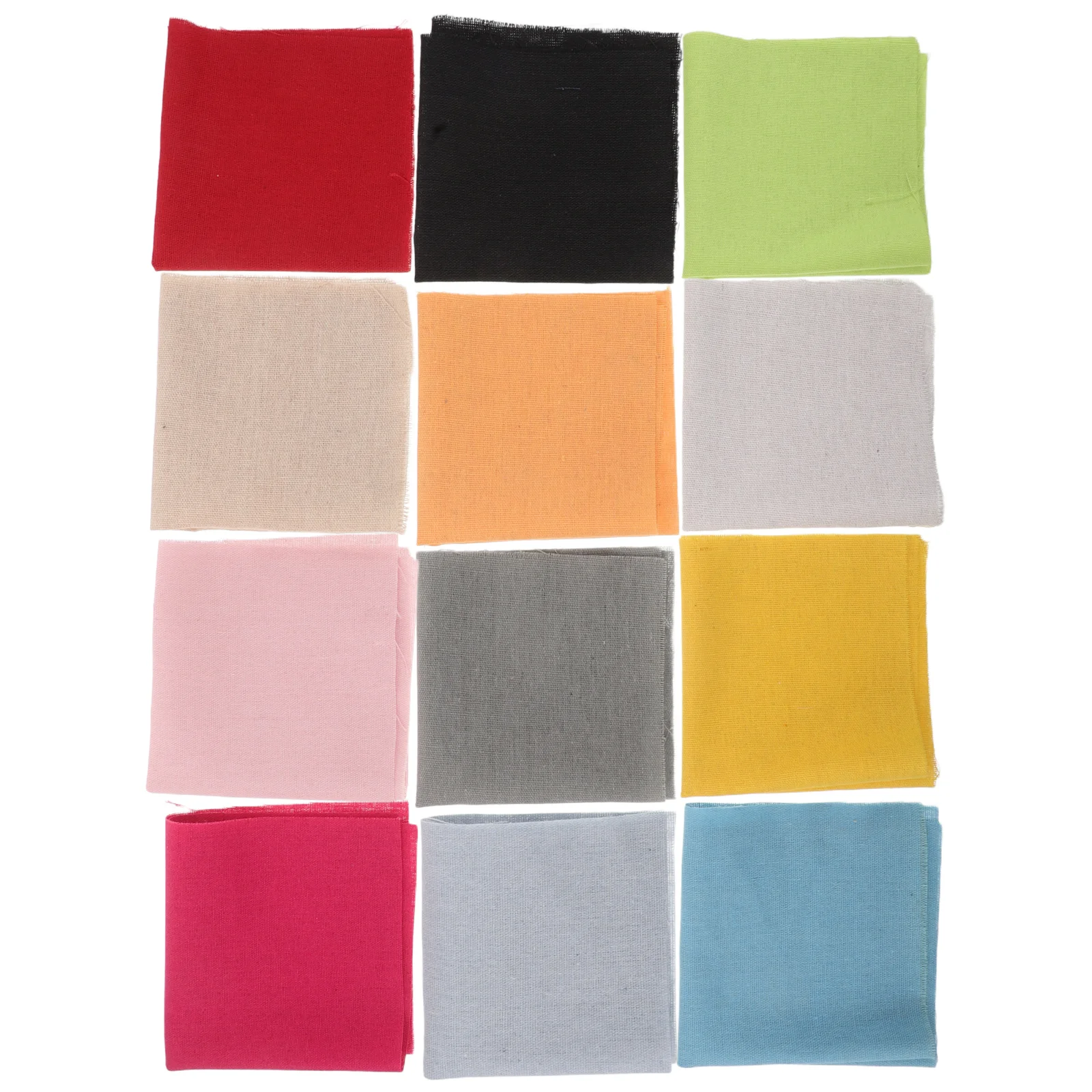 

12 Sheet Embroidery Fabric Cloth Cross Stitch Craft Sewing Squares Needlework Crafts Accessories Linen DIY Handmade Art