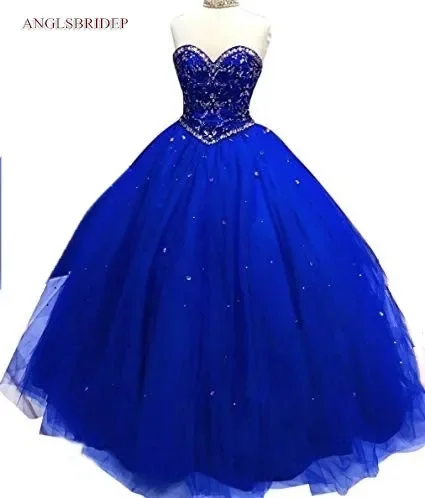 

Fashional Ball Gown Quinceanera Dress For 15 Party Sexy Sweetheart Crystals Vestidos De 15 Anos Debutante Princess Party Dress