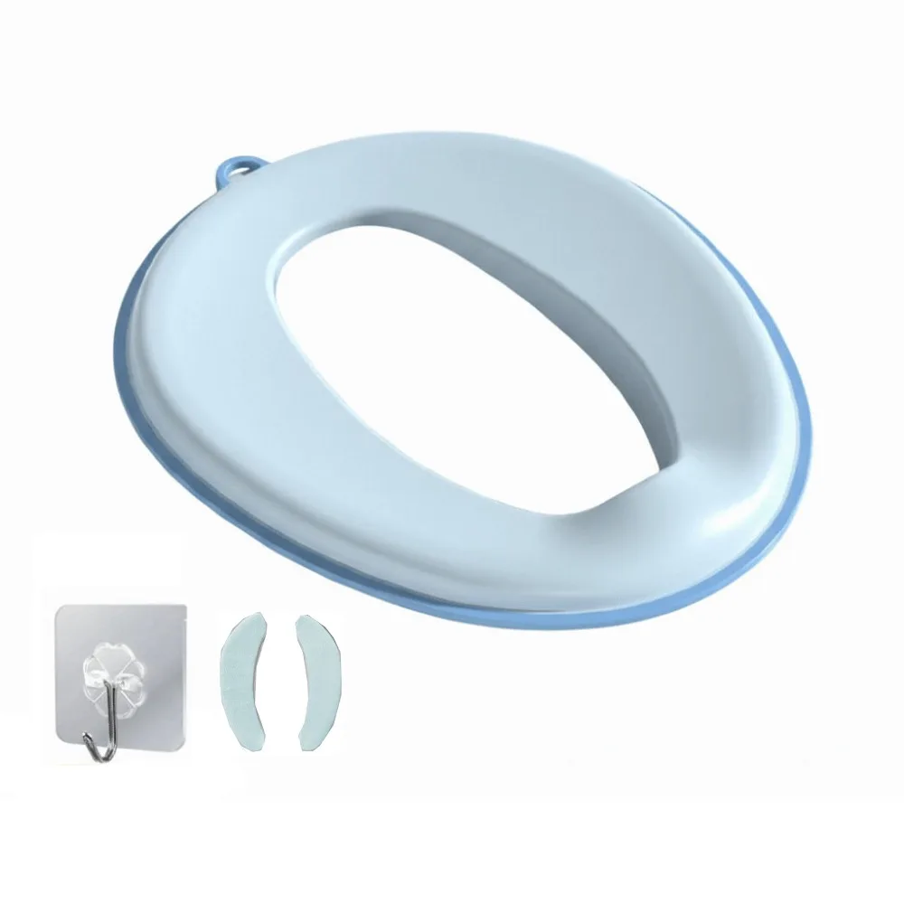 

Splash Proof Children's Toilet Seat Non-Slip Easy To Wash Baby Toilet Training Seat Portable Design Waterproof