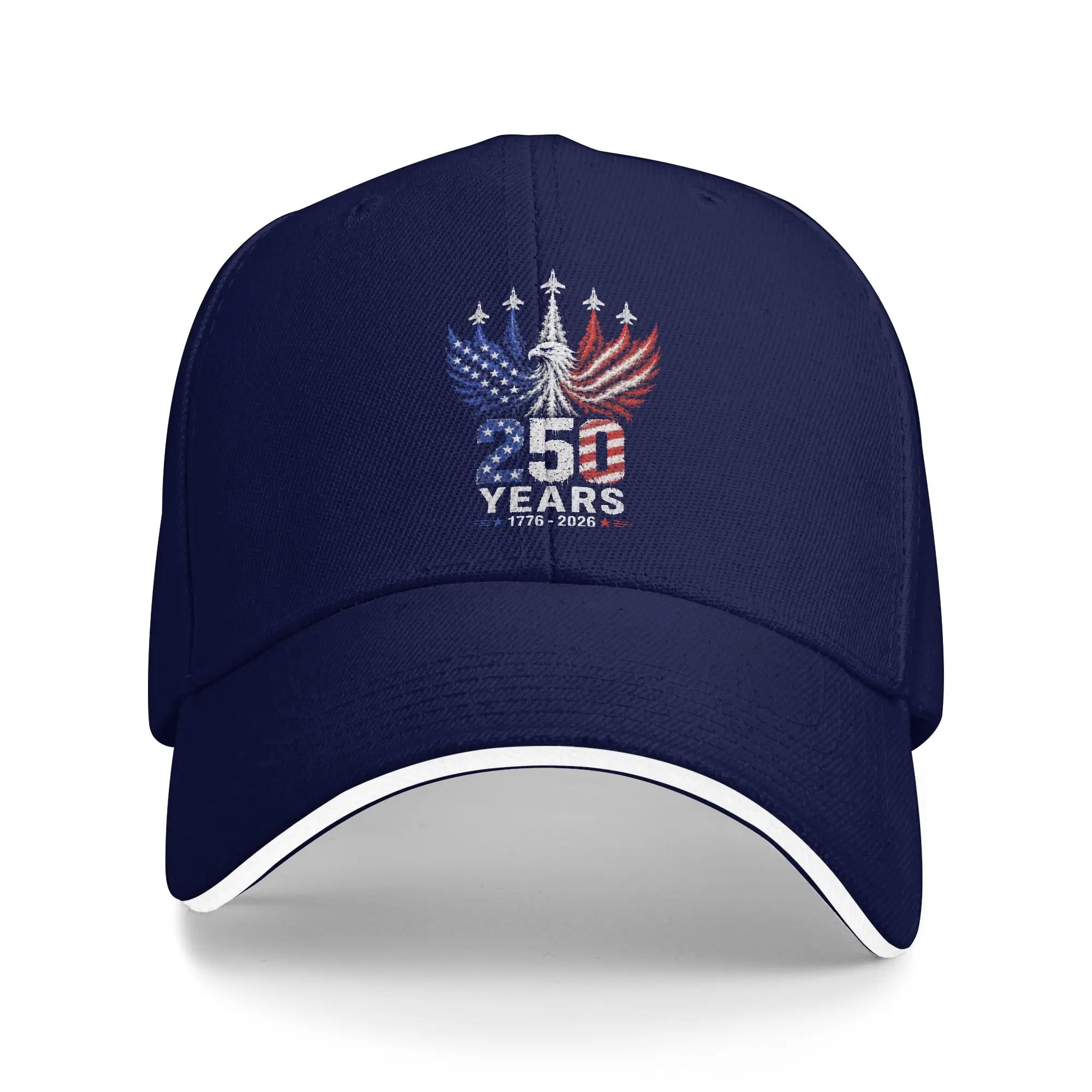 250 Years American 250th USA Patriotic Eagle 4th of July Baseball Cap Casual Men Hip Hop Hats Print Tennis Skate Baseball Caps