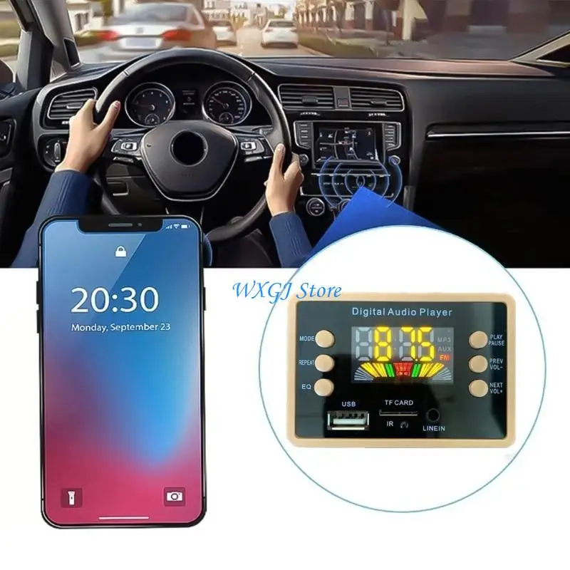 

37JE MP3 Decoders,MP3 Decoders,Bluetooth-compatible MP3 Decoders Board Module USB Memory Card FM Radio Lossless WMA/WAV