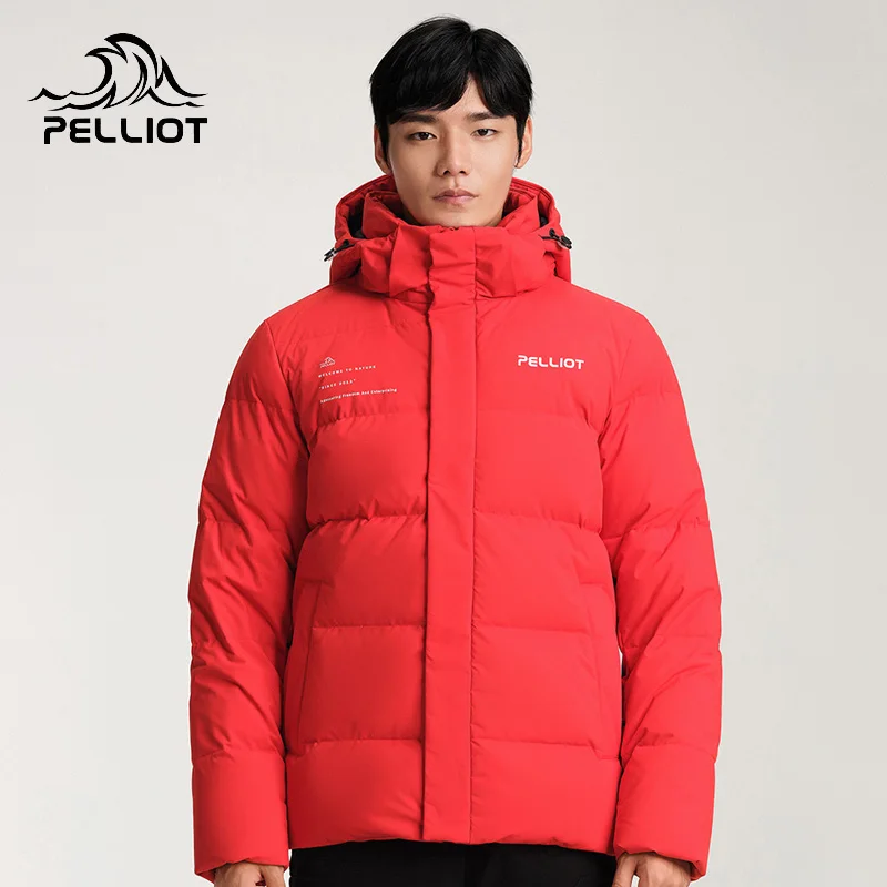 PELLIOT 2023 Men Spring Jacket Ultra Light 95% White  goose  Down Jackets Casual Portable Spring Coat for Men Down Parkas