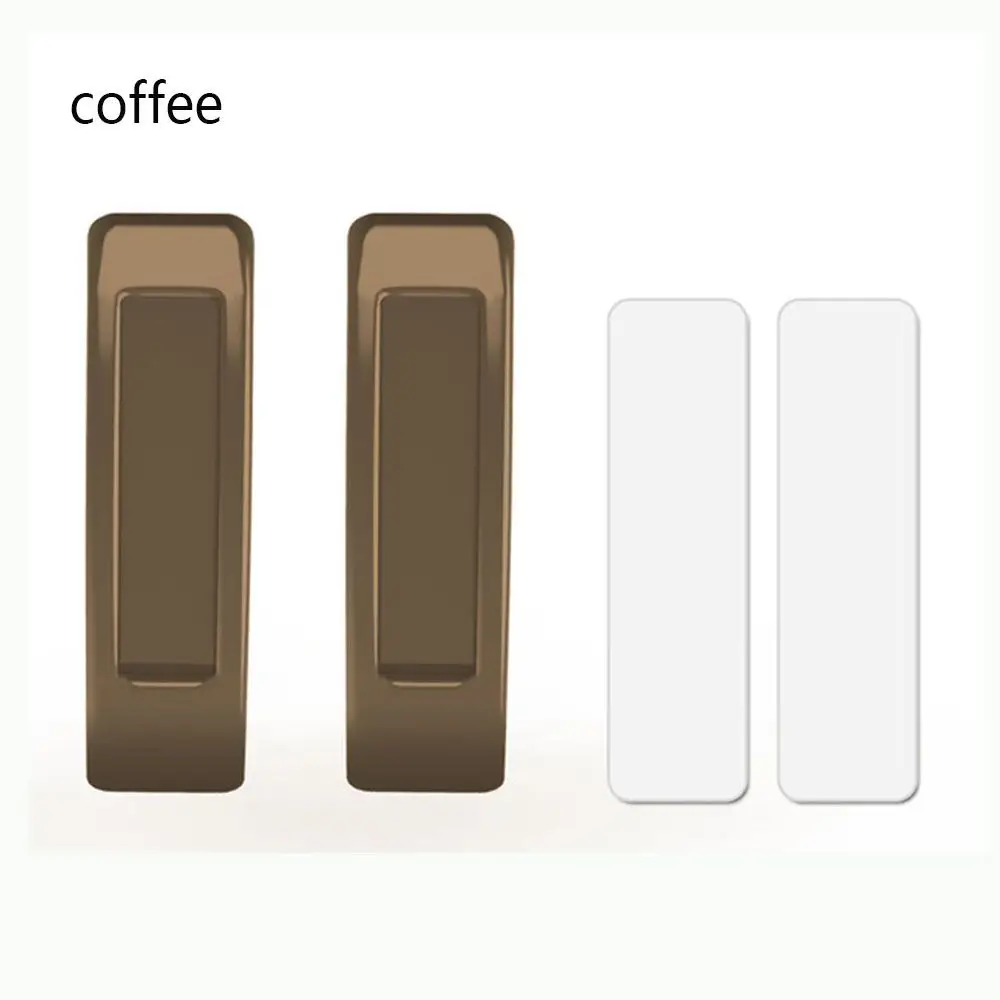 1 Pair Wardrobe Pulls Multicolor Multi-purpose Door Handles Self-adhesive Plastic Furniture Knobs