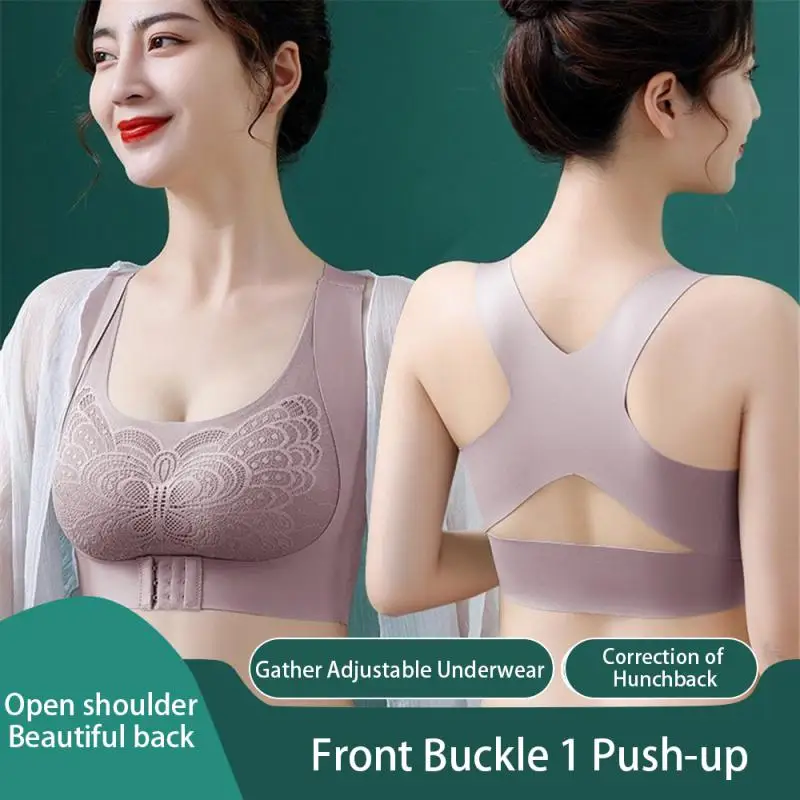 

Front Closure Posture Corrector Bras Women Sports Underwear Bralette Humpback Correct Tops Soutien Gorges нижнее белье женское