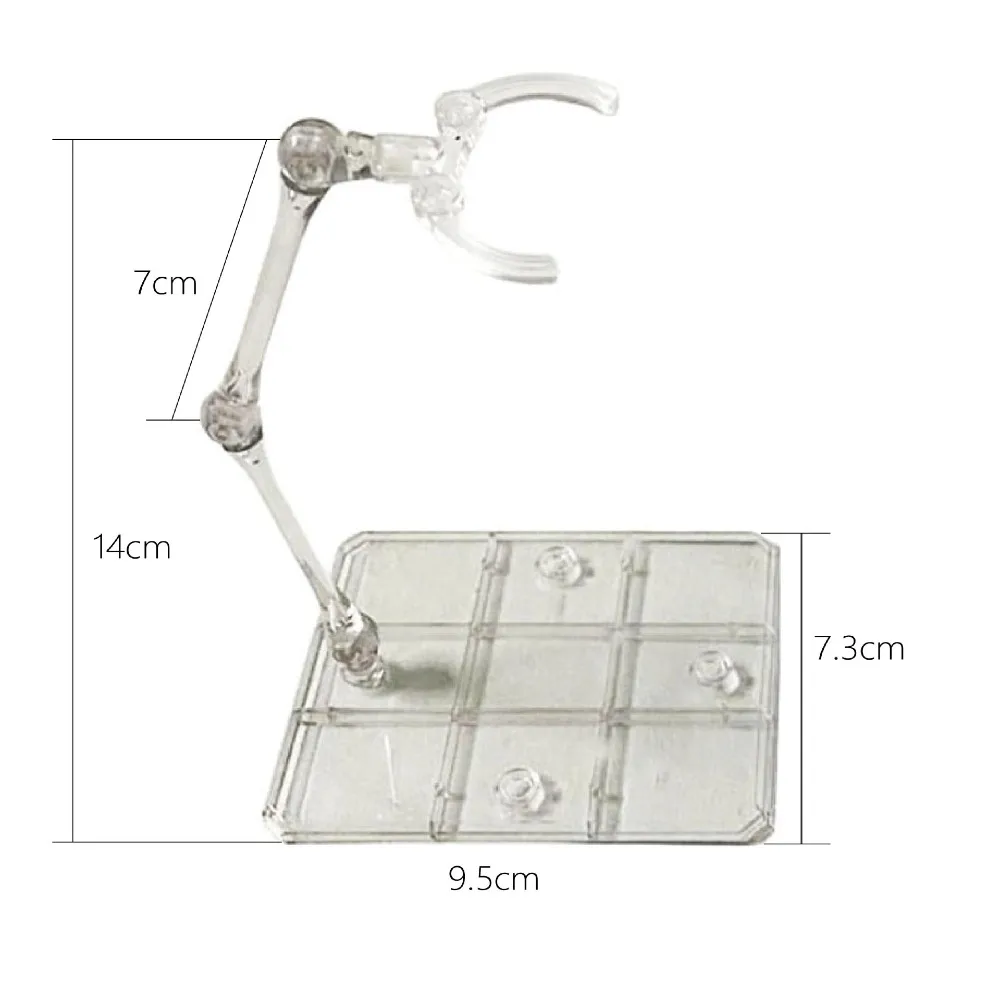 Action Figure Stand Acrylic Clear Assembly Action Figures Display Standing Holder Base Doll Toy Model Support Stands Accessories image 6