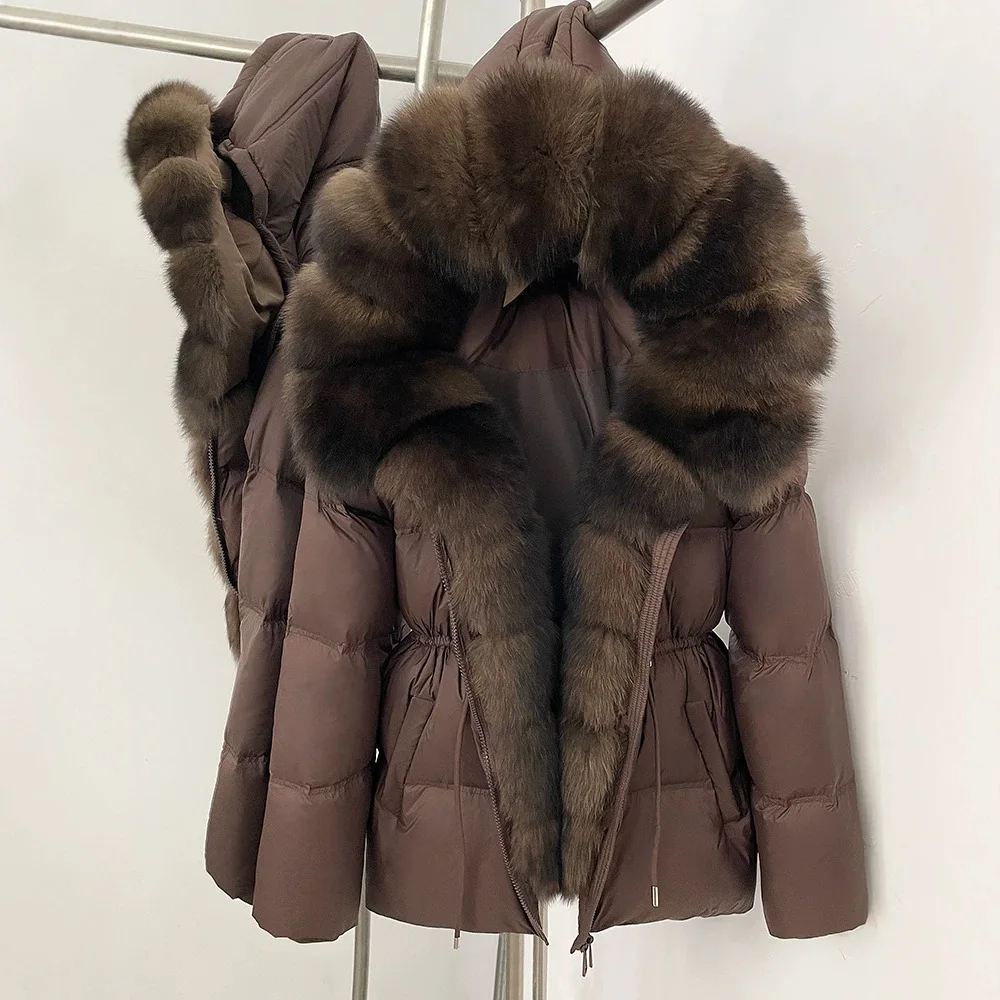 Image of 2026 Winter Premium Daunenparka Luxus Naturpelzkragen Daunenjacke Damen Langarm Winddichter Warmer Daunenmantel