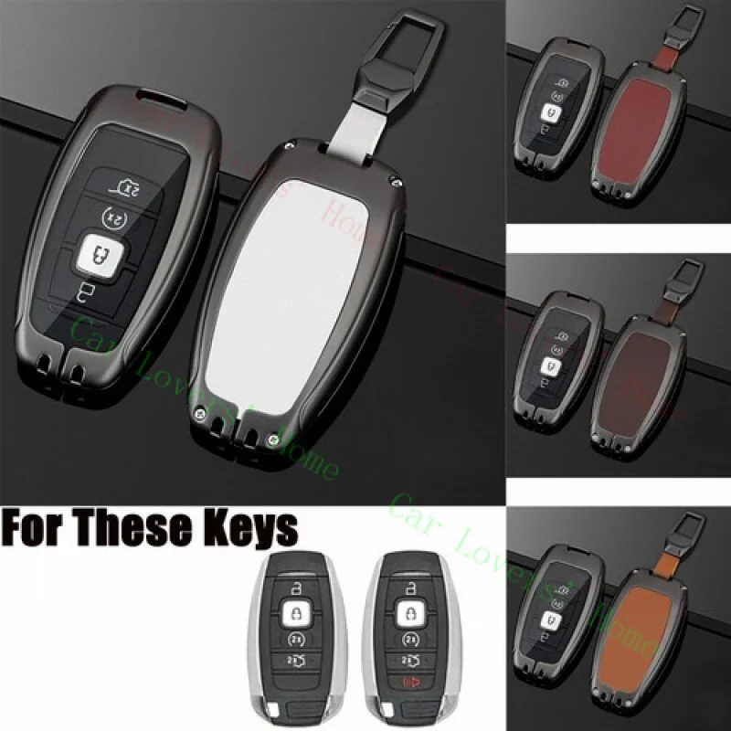 

A++Zinc Alloy TPU Car Key Fob Case Cover For Lincoln MKZ MKC Navigator Continental