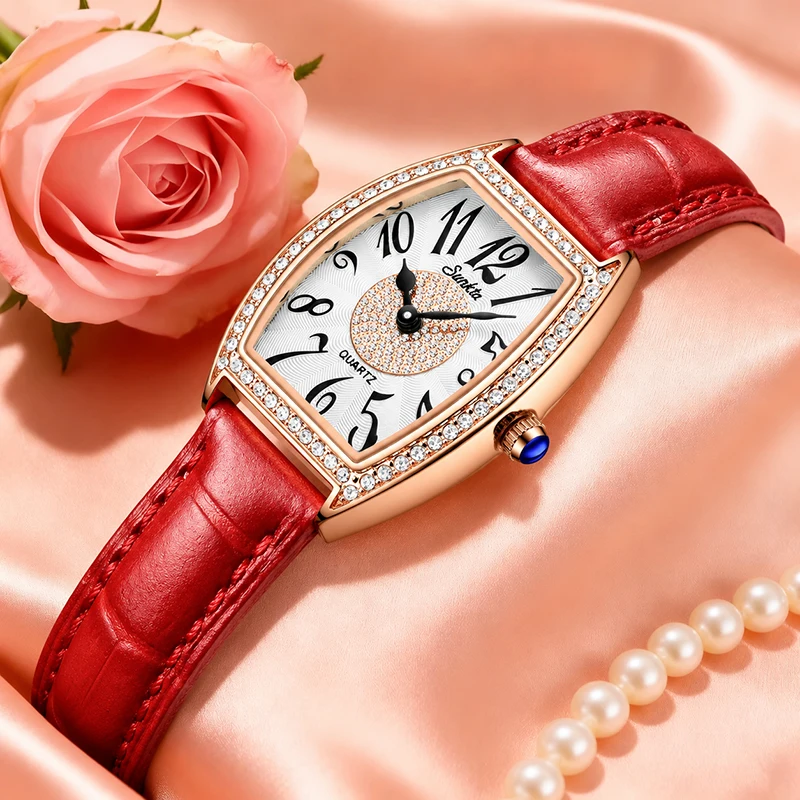 SUNKTA Women's Watches Elegant Fashion Waterproof Quartz Wristwatch Ladies Luxury Female Bracelet Watches Girl Clock Lover Gift