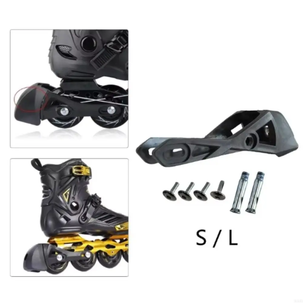 High Quality Plastic Inline Skates Brake Nonslip Easy To Use Skating Brake Block Universal Fit Safety Design Stopper Pad