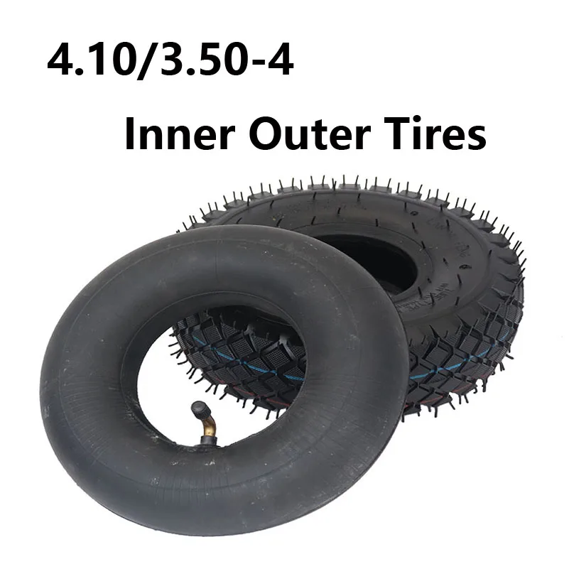 Recambio de 4 neumáticos para motocicletas, triciclos eléctricos, carros de mano, Scooters eléctricos y coches de almacén, 4,10/3,50