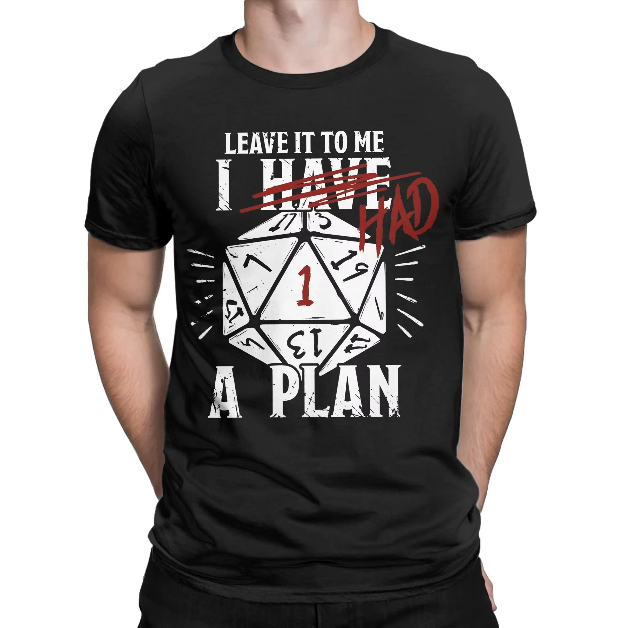 Camiseta de Algodón con Estampado 'No te preocupes, tengo un plan', Estilo Vintage, Cuello Redondo, Harajuku, Talla Grande