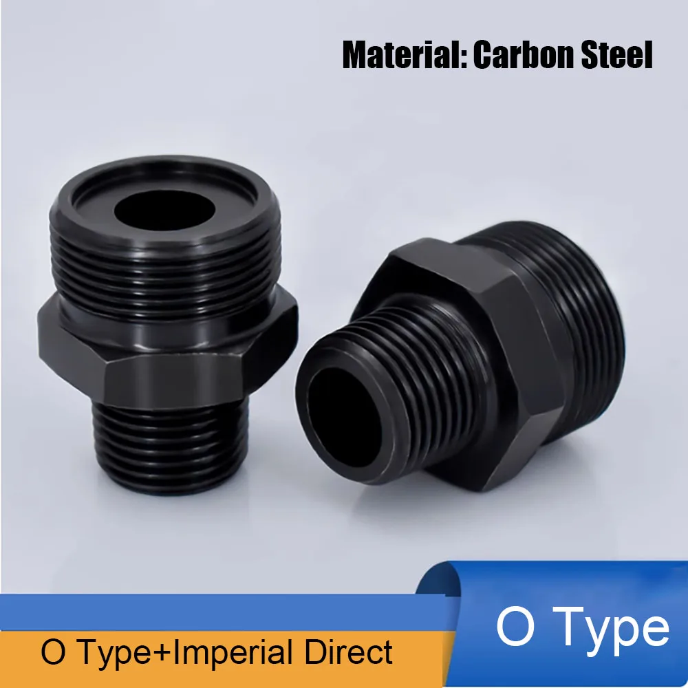 

Углеродистая сталь, британская коническая резьба ZG/PT, метрическая O-образная резьба M14 M16 M20 M22 * 1,5A, прямой соединитель масляной трубы