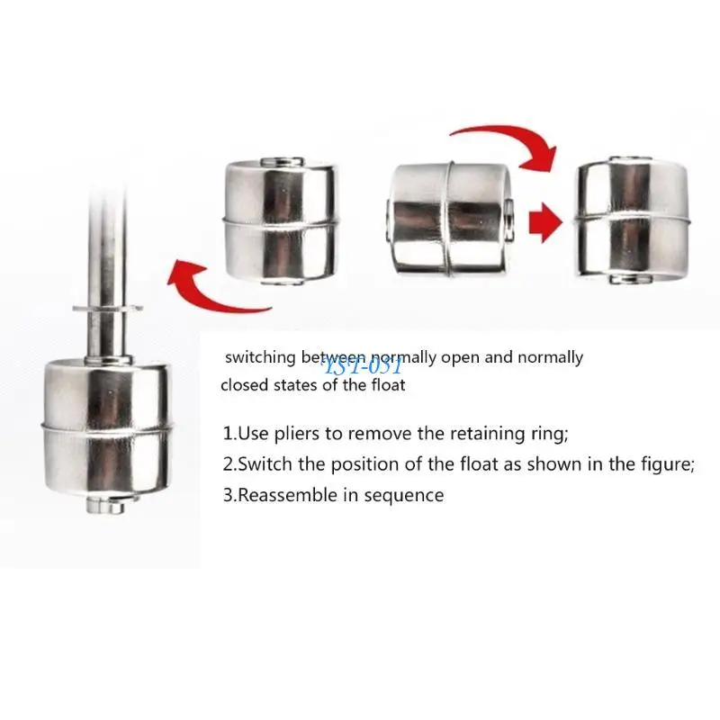 

E15A Stainless Steel Double Floating Switcher High Sensitivity Sensors For Pool Liquid Monitoring Corrosion Resistant