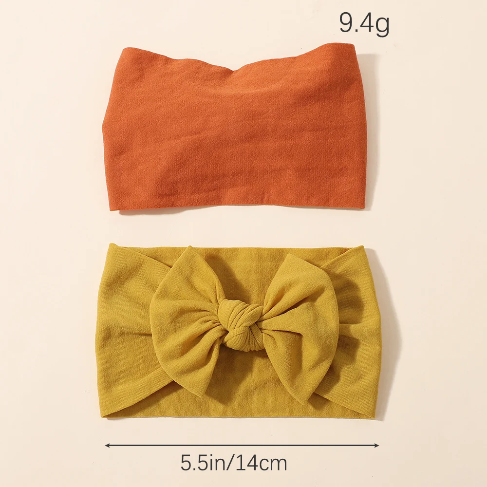 10/30 Uds. Diadema de nailon con lazo de punto suave de 6,1 pulgadas para niñas pequeñas, diademas elásticas para la cabeza, diademas para el pelo