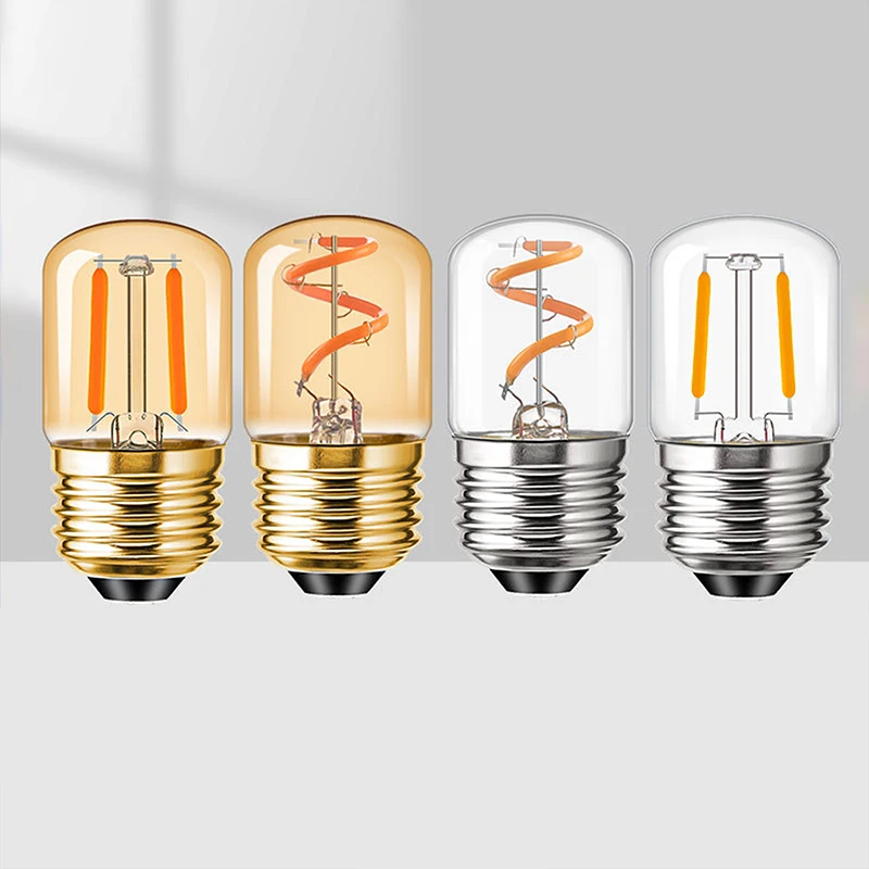 Vintage LED Light Bulb E27 B22 220V E26 110V Night Light Bulbs 1W 1.5W LED Filament Light Bulb Warm Yellow Light Bulb