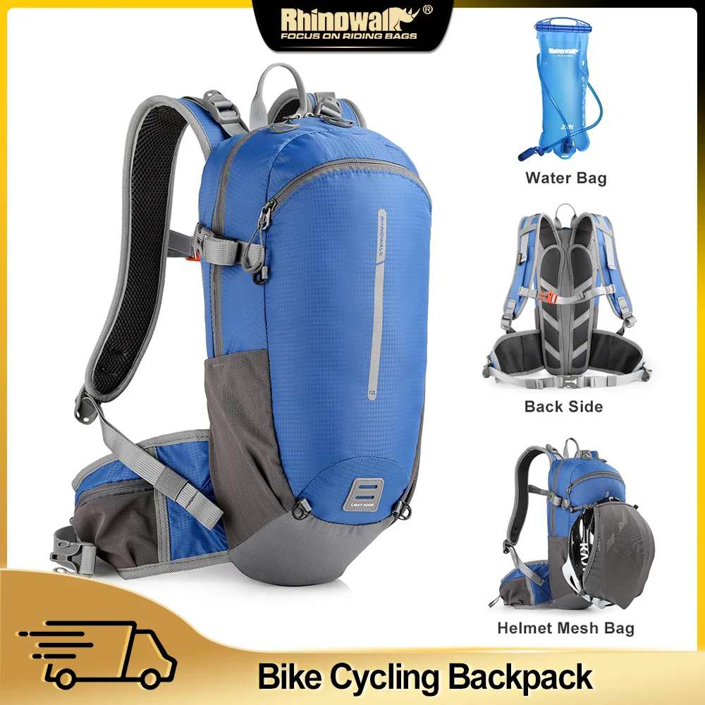 Rhinowalk Bicycle Cycling Backpack12L Portable Road Cycling Bag Outdoor Sport Climbing Hiking Pouch Hydration Backpack Water Bag