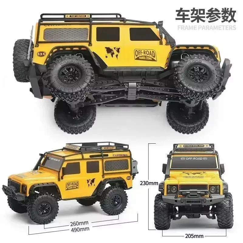 Hr1001 Zp1005-1010 1:10 Rc Car Off-Road Climbing Car New Hb Four-Wheel Drive Full Scale 2.4g Remote Control Car Cartoon Toy Gift