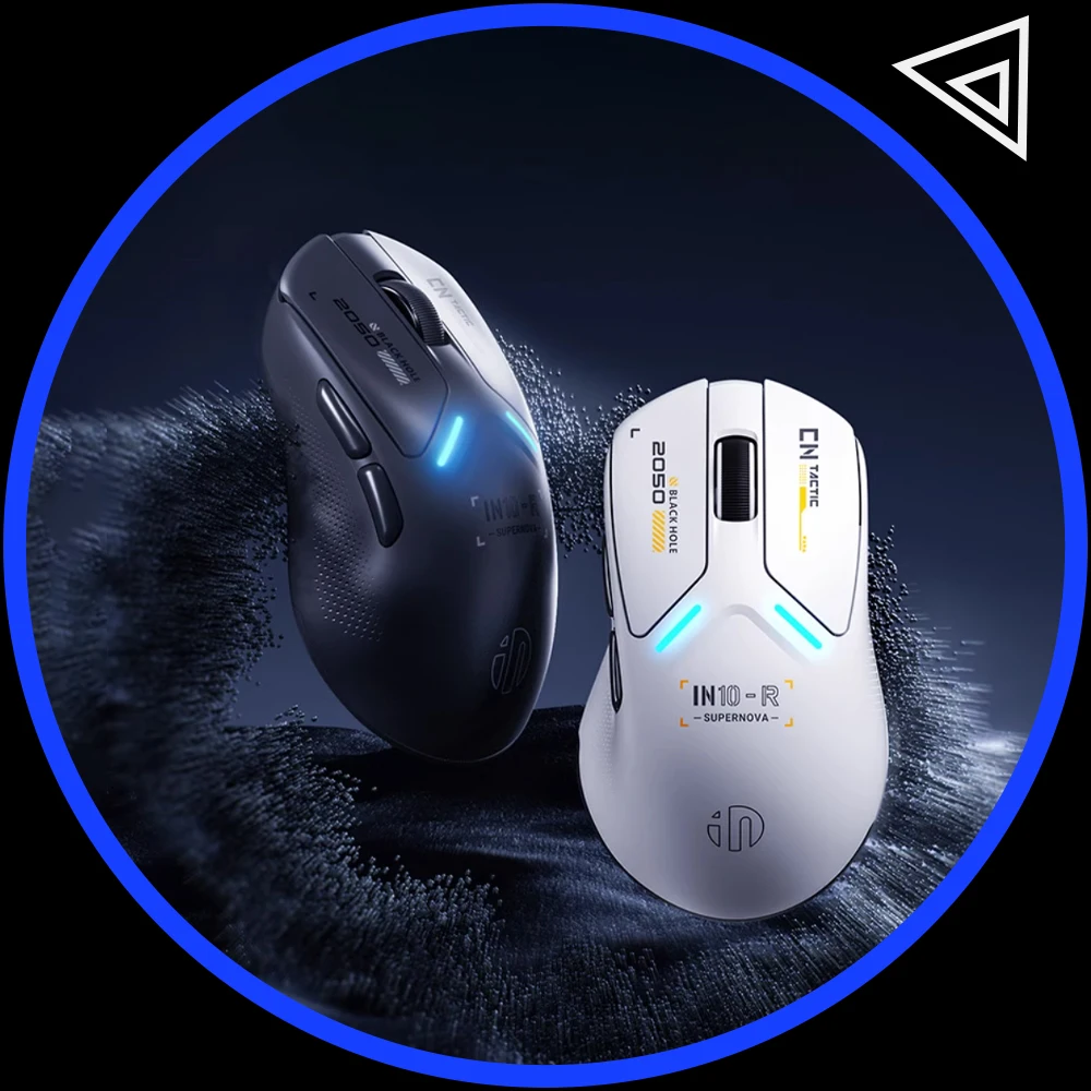 

INPHIC IN10R Wireless Mouse Tri Mode Mouse PAW3395 Wireless 8000Hz Polling Rate Lightweight Gaming Mice Gamer 1 PC Accessories