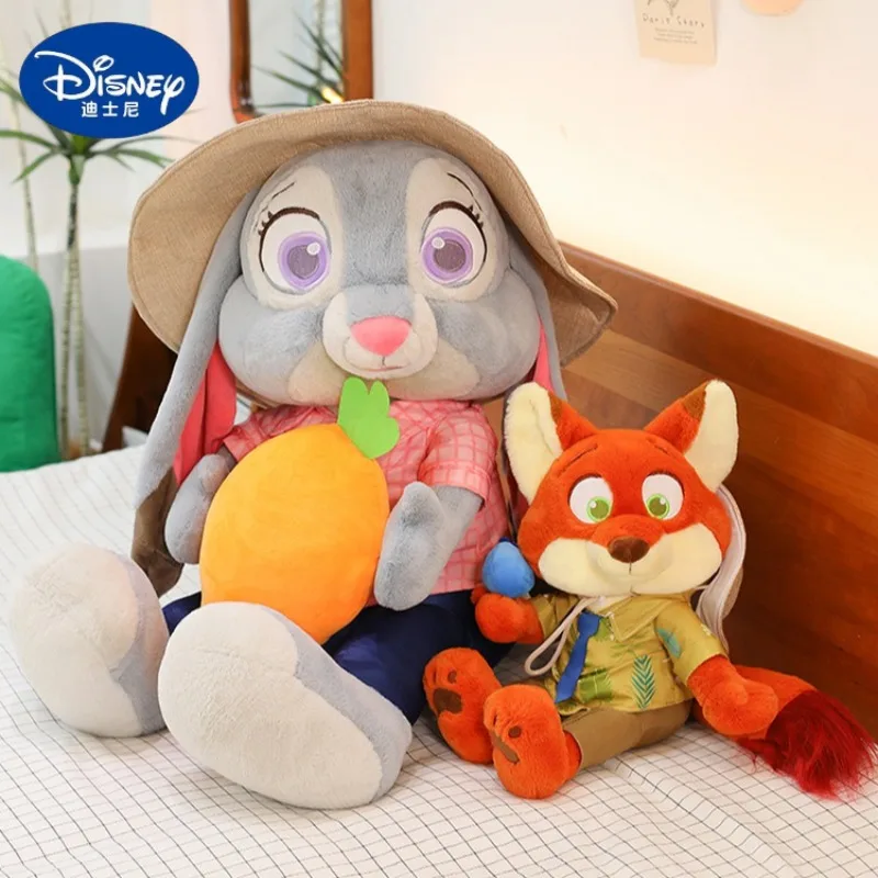 

50/60/80cm Super Big Size Nick Judy Disney Anime Plush Stuffed Doll Kawaii Room Decor Plush Children's Pillow Holiday Gift