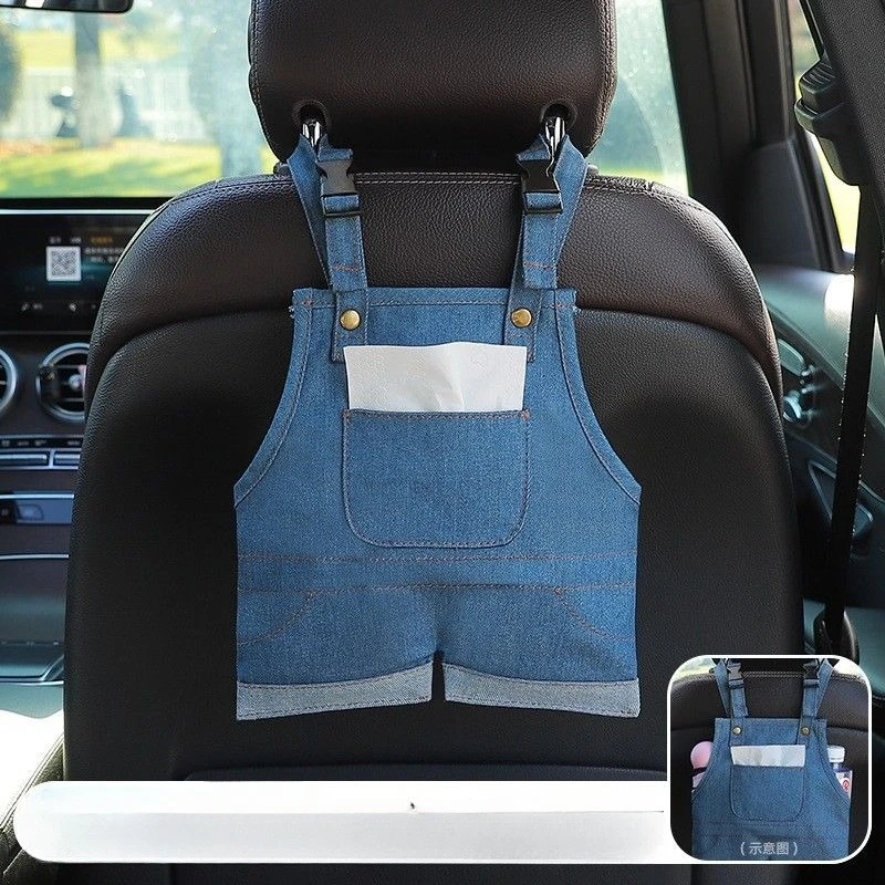 

Car Tissue Box Holder 2 in 1 Multifunctional Car Seat Back Organizer Storage Bag for Auto Accessories