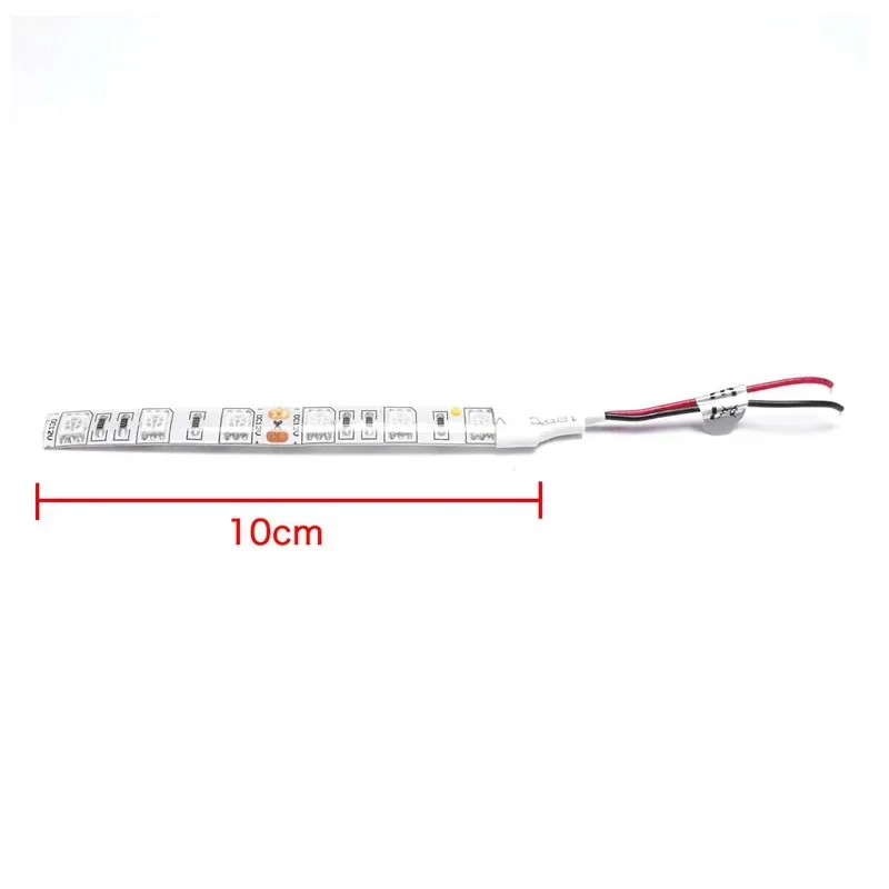 5 uds DC12V 10cm 6leds 30cm 18LED tira de luz SMD5050 cinta Led no impermeable tira de luz flexible Tira decoración del hogar lámpara de coche