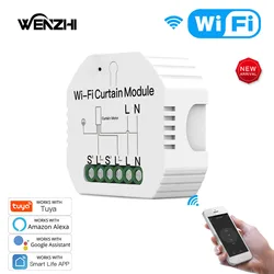 WiFi Mini Perde anahtar modülü Stor Perde Panjur Motoru Akıllı Yaşam Tuya APP Uzaktan Kumanda Alexa Google Ev Otomasyonu