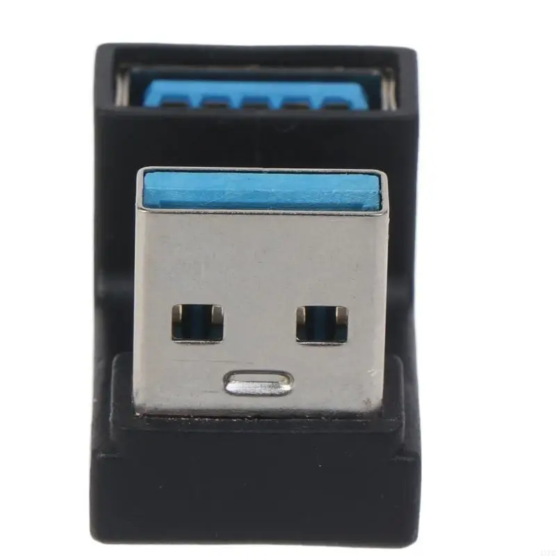 USB Type A To Type A Adapter Up & Down Angled USB 3.0 Adapter A Male To Female Extension 180 Degree 5Gbps Laptop PC
