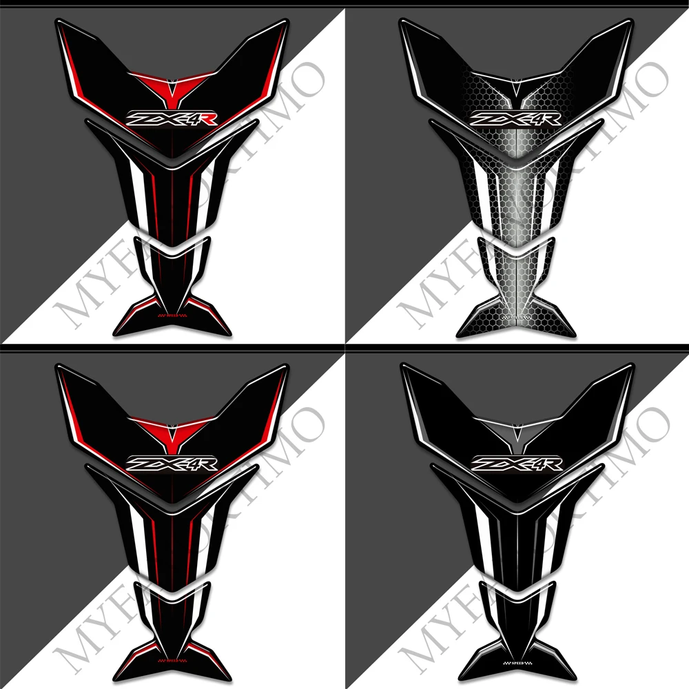 

For Kawasaki Ninja ZX-4R ZX4R ZX 4R Motorcycle Tank Pad Gas Fuel Oil Kit Knee Fish Bone Fairing Fender Protection 3D Stickers