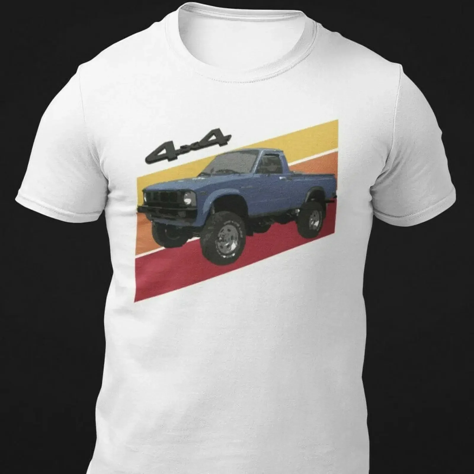 Retro 1980 4x4 Pickup Truck T Shirt vintage Washed Comfortable Breathable Top For Everyday Wear fashion Casual Stretched