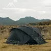 Mountainhiker 용수철 겨울 옥스포드 방수 반구 돔 텐트, 레저 터널, 태양 쉘터 캠핑 반원형 돔 텐트, 15D 3