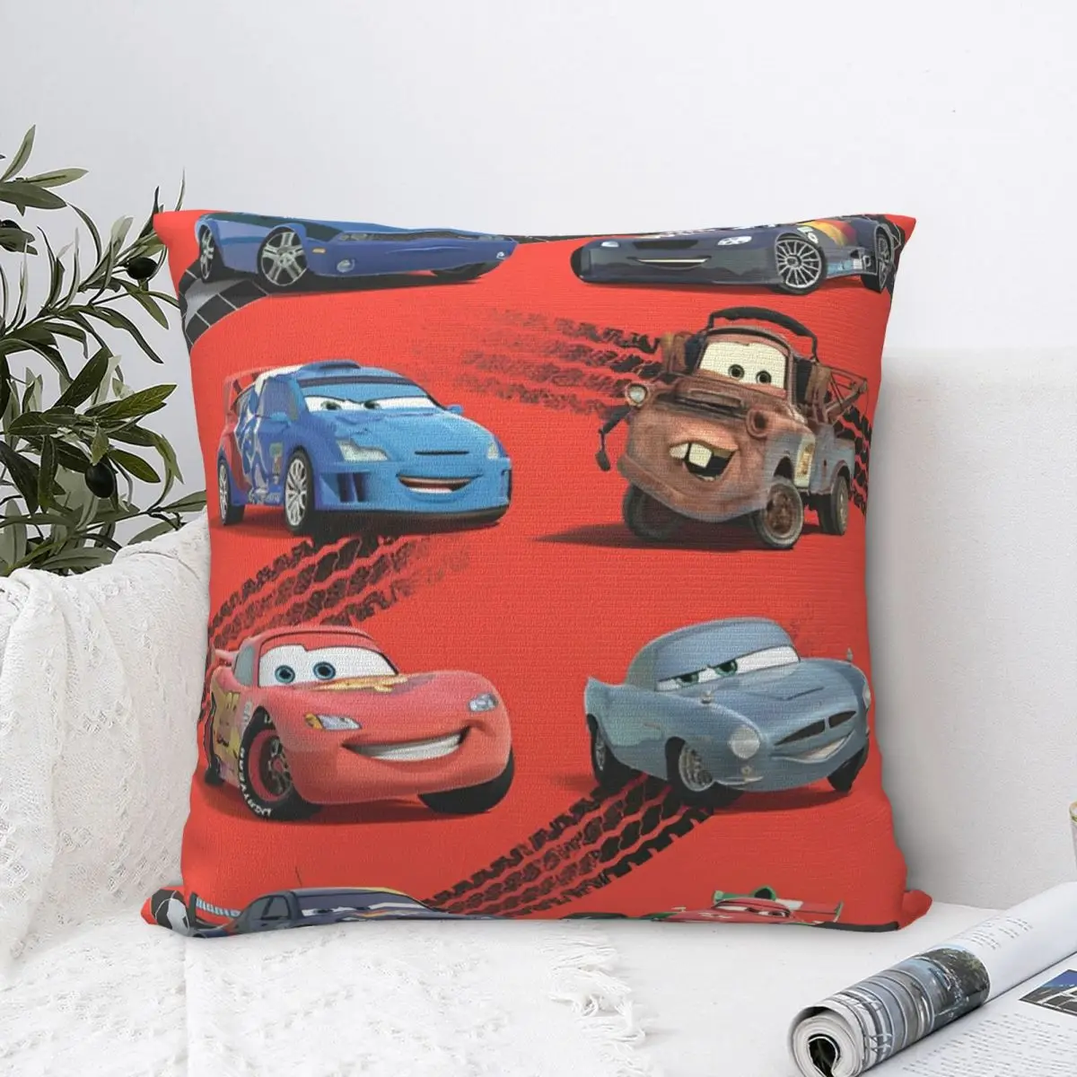 Decorative Pillowcase Lightning Mcqueen Stuff Bed Throw Pillow Case Cover Zipper Multi-Size Dropshipping