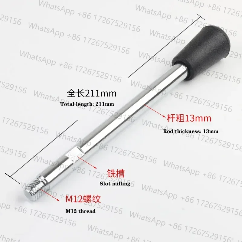 3pcs M12 Thread Handle for Bench Drill Z512, Z516, Drilling Machine Z4116, Z4120 Machine Tool Accessories