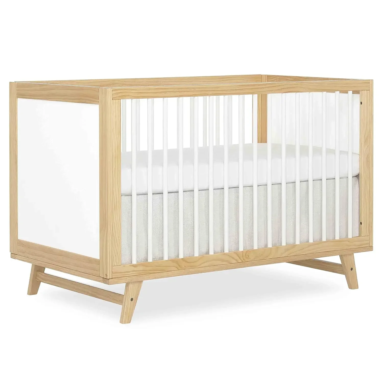 Dream On Me Carter 5-in-1 Full Size Convertible Crib / 3 Mattress Height Settings JPMA Certified Made of New Zealand Pinewood