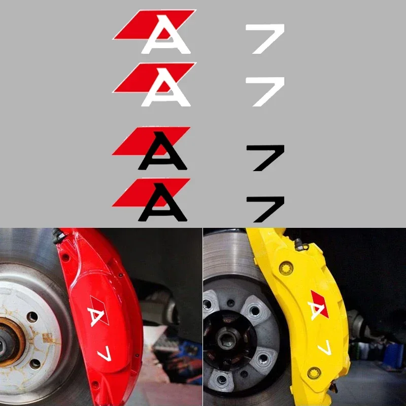 Car Tire Brake Caliper Stickers Lettering Vehicle Vinyl Decals Accessories for Audi A7 Emblem Brake Disc Tape Film Personalized