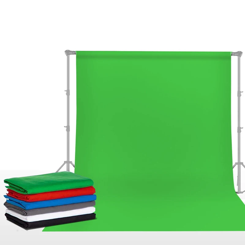 

Photography Backdrop Smooth Muslin Cotton Green Screen Chroma Key Cromakey Background Cloth For Photo Studio Video White Black