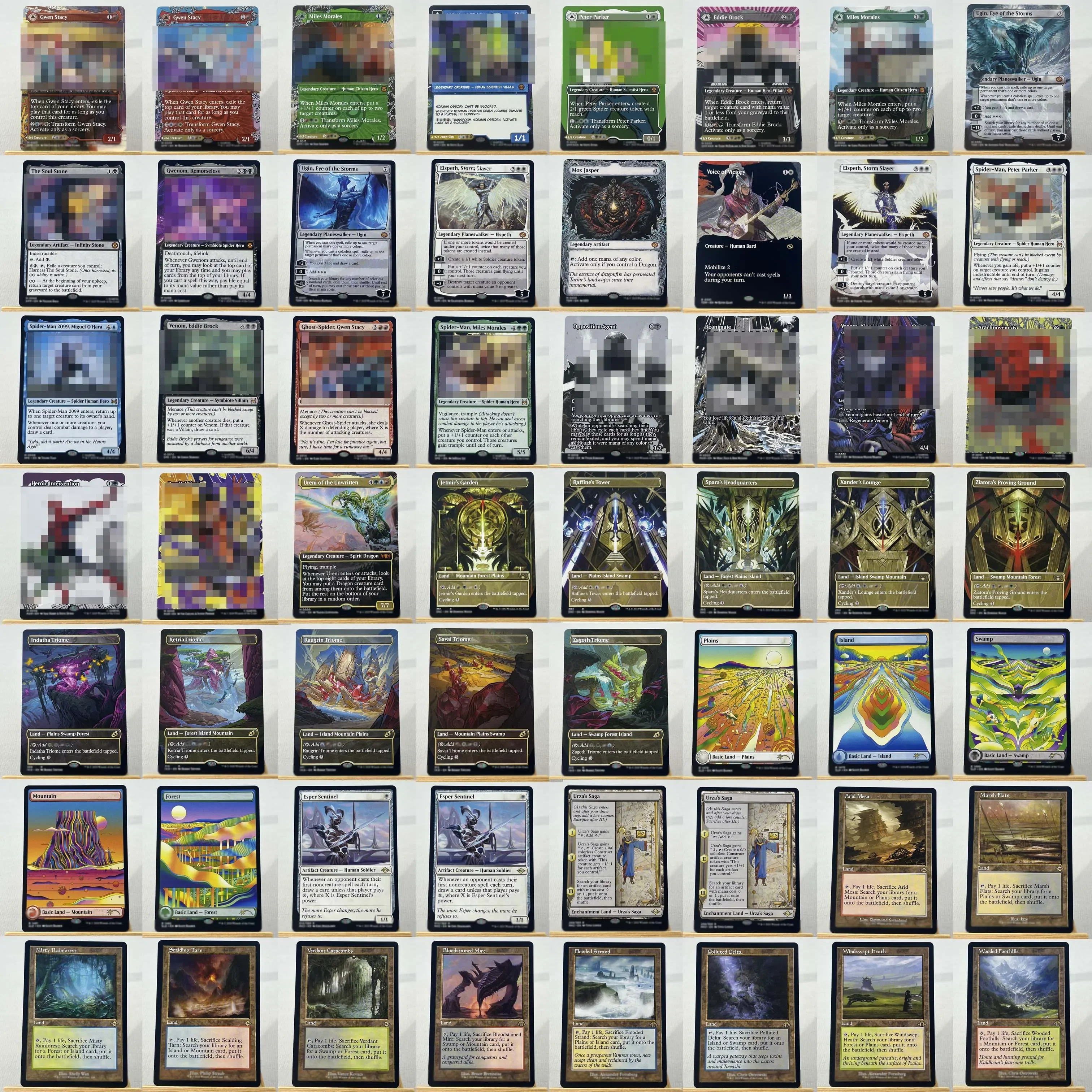 SPM SPE MAR SNC HOLO16-001 Tcg بطاقات سحرية Ugin، عين العواصف Mox Jasper Reanimate Parallel Lives جمع