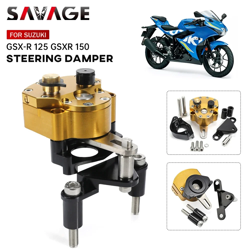 

For SUZUKI GSXR 125 GSX-R 150 Steering Damper Stabilizer Motorcycle Accessories GSXR125 GSXR150 Shock Absorber Reverse Safety