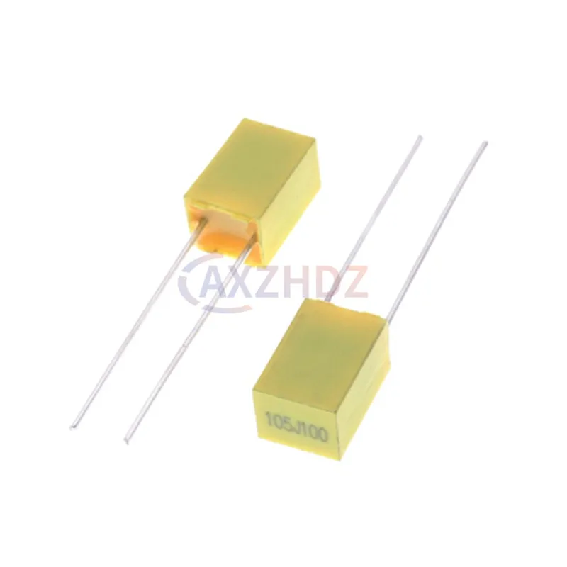 20PCS 100V 폴리프로필렌 안전 플라스틱 필름 1nF - 470nF 10nF 22nF 47nF 100nF 220nF 330nF 0.1uF 1uF 104J 보정 커패시터
