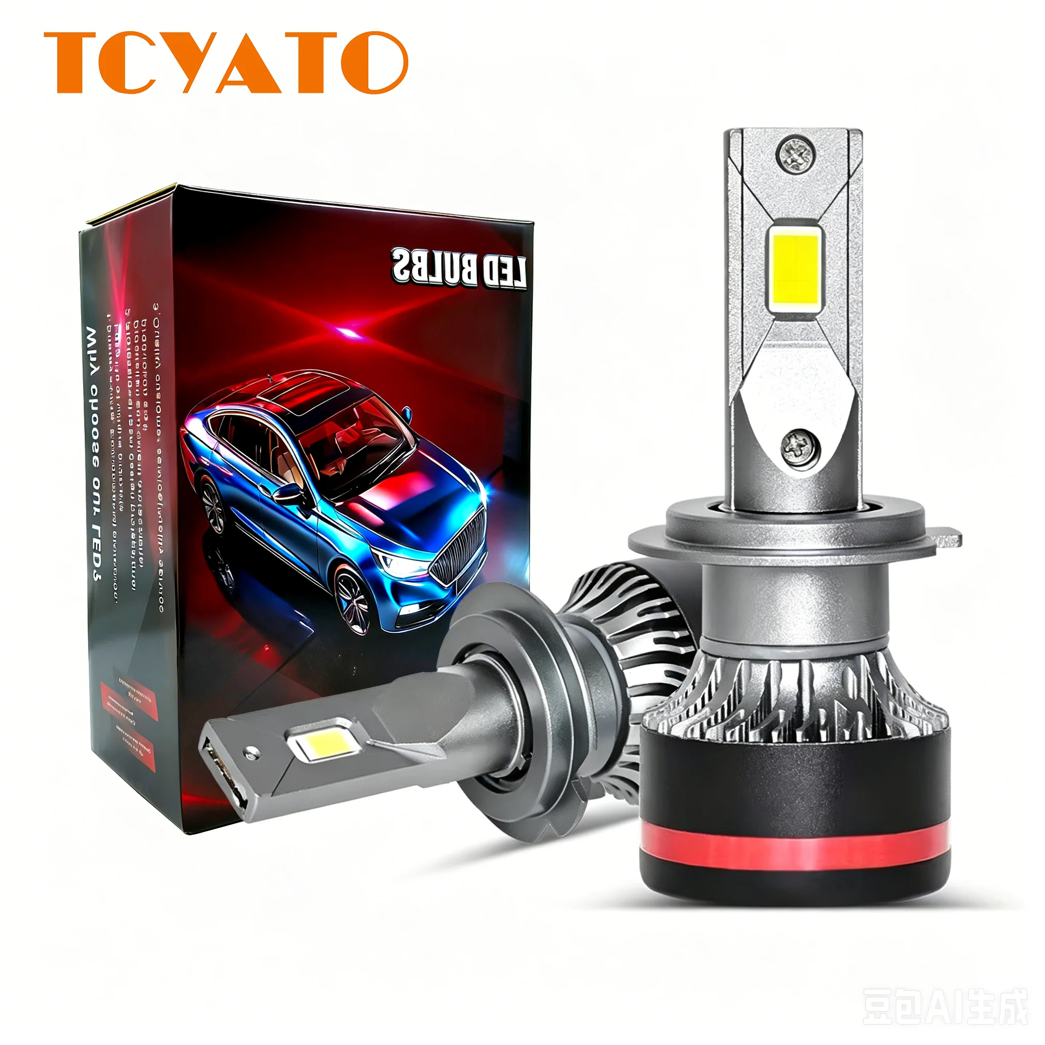 TCYATO 1Set 180W 18000LM Car Led Headlight H9 H11 9005 HB3 9006 HB4 9012 Hir2 Bulb Canbus Led Car Headlight Mini Auto Led Lamp