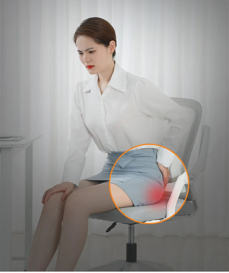 Hämorrhoidenmatte, Gesundheitspflege, Sitzkissen, Ischias, Steißbein, Bettwunden, Donuts, Form, Sitzen, Schmerzlinderung, Reisen, Büro, Memory-Schaum – Detail 5