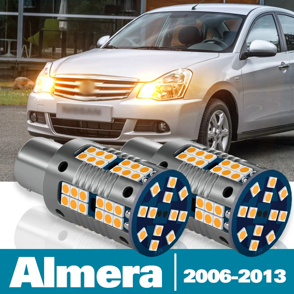 

2pcs LED Turn Signal Light For Nissan Almera 2 B10 Accessories 2006 2007 2008 2009 2010 2011 2012 2013