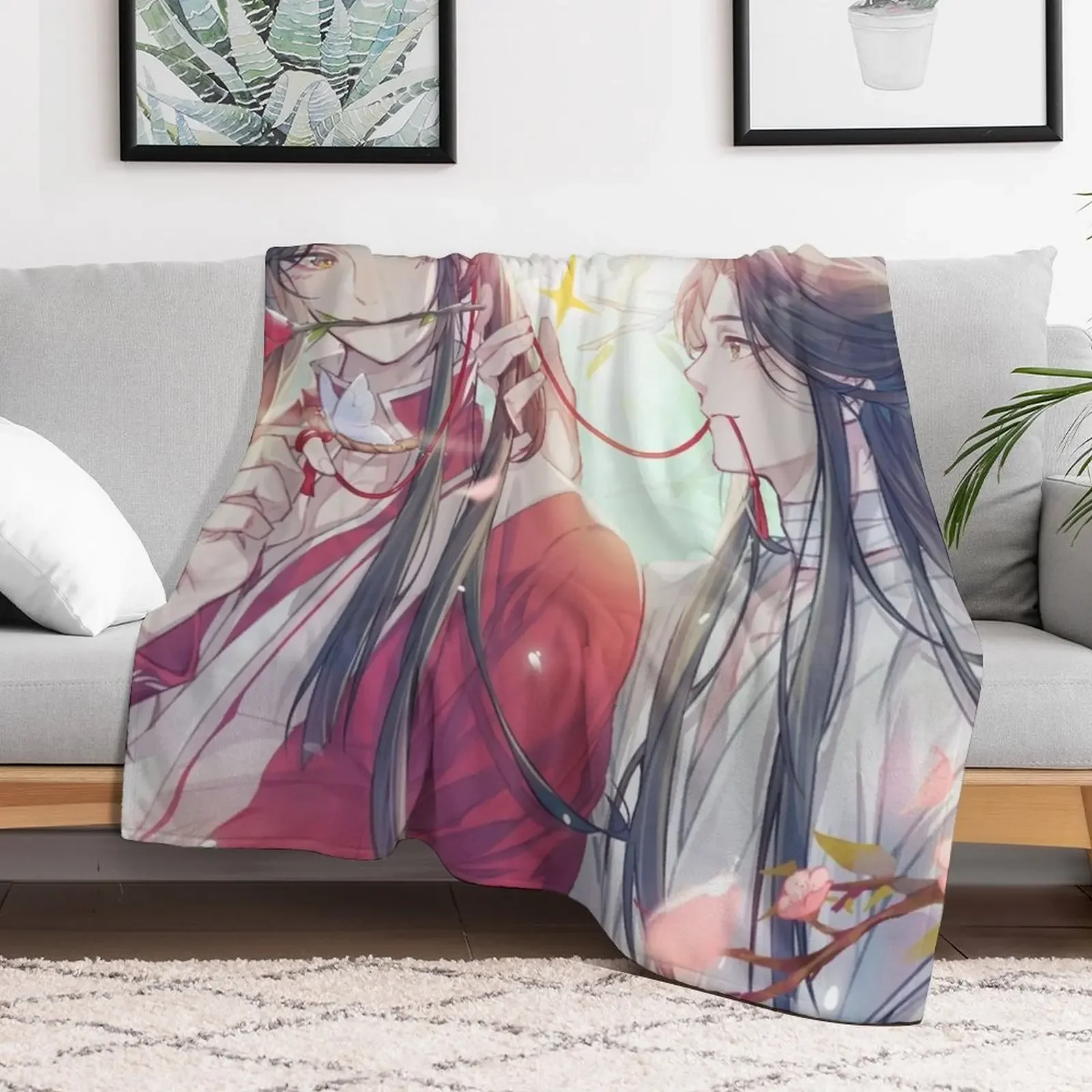 Heaven Official's Blessing Hualian 3 Throw Blanket Camping Flannel Large Blankets