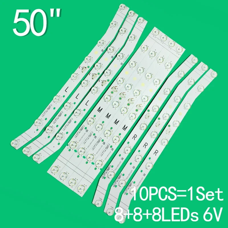 

For TCL 50S535-3030FC 4C-LB5008-YH LED Backlight Bar (10) 50S535