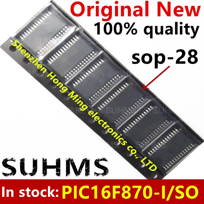 

(5-10 шт.) 100% новый набор микросхем PIC16F870-I/SO PIC16F870 sop-28