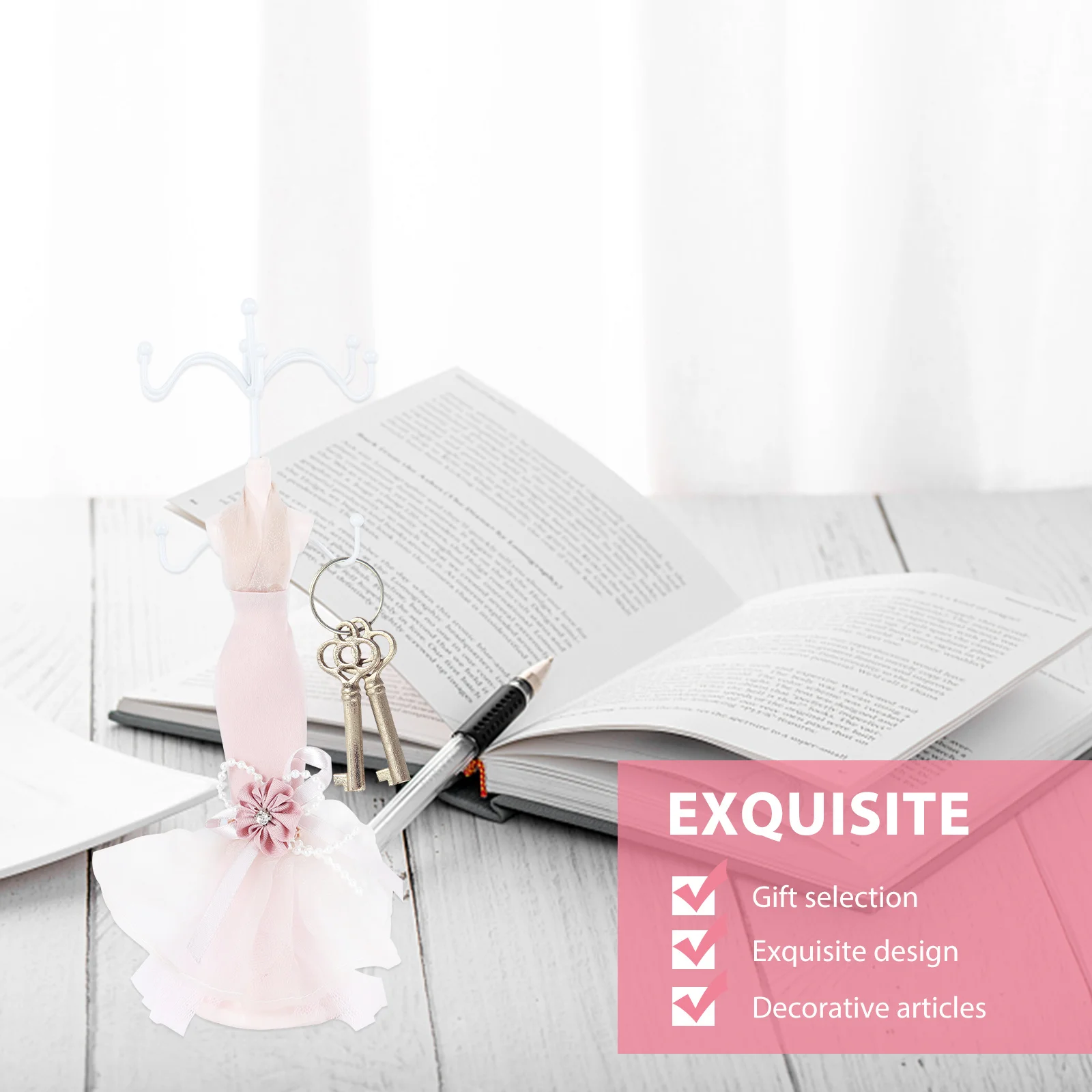 

Jewelry Storage Rack Chic Retro Jewelry Stand Multi-Holder for Rings Earrings Necklaces Trinket Organizer Home Display