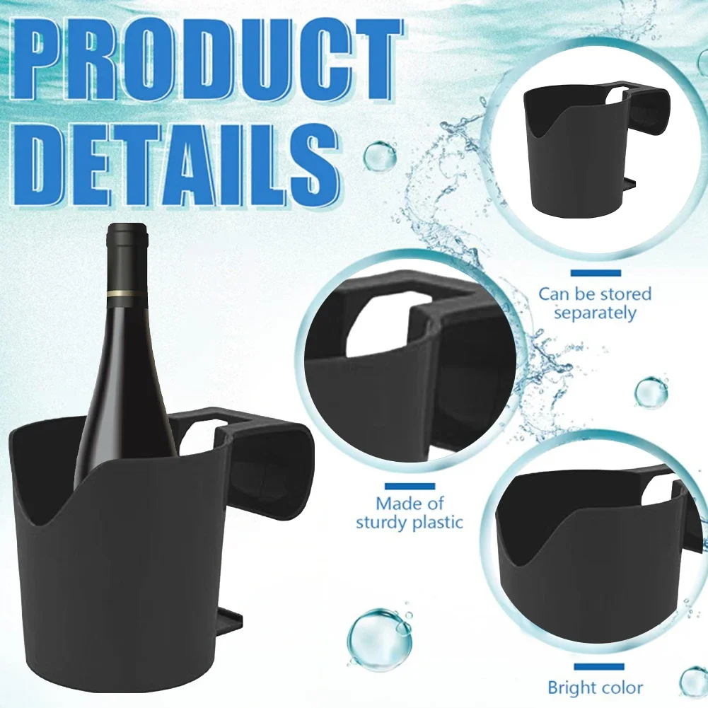 

5-1PCS Pool Cup Holder No Punching Portable Beverage Holder Swimming Pool Side Storage Shelf for Above Ground Pools Pool skimmer