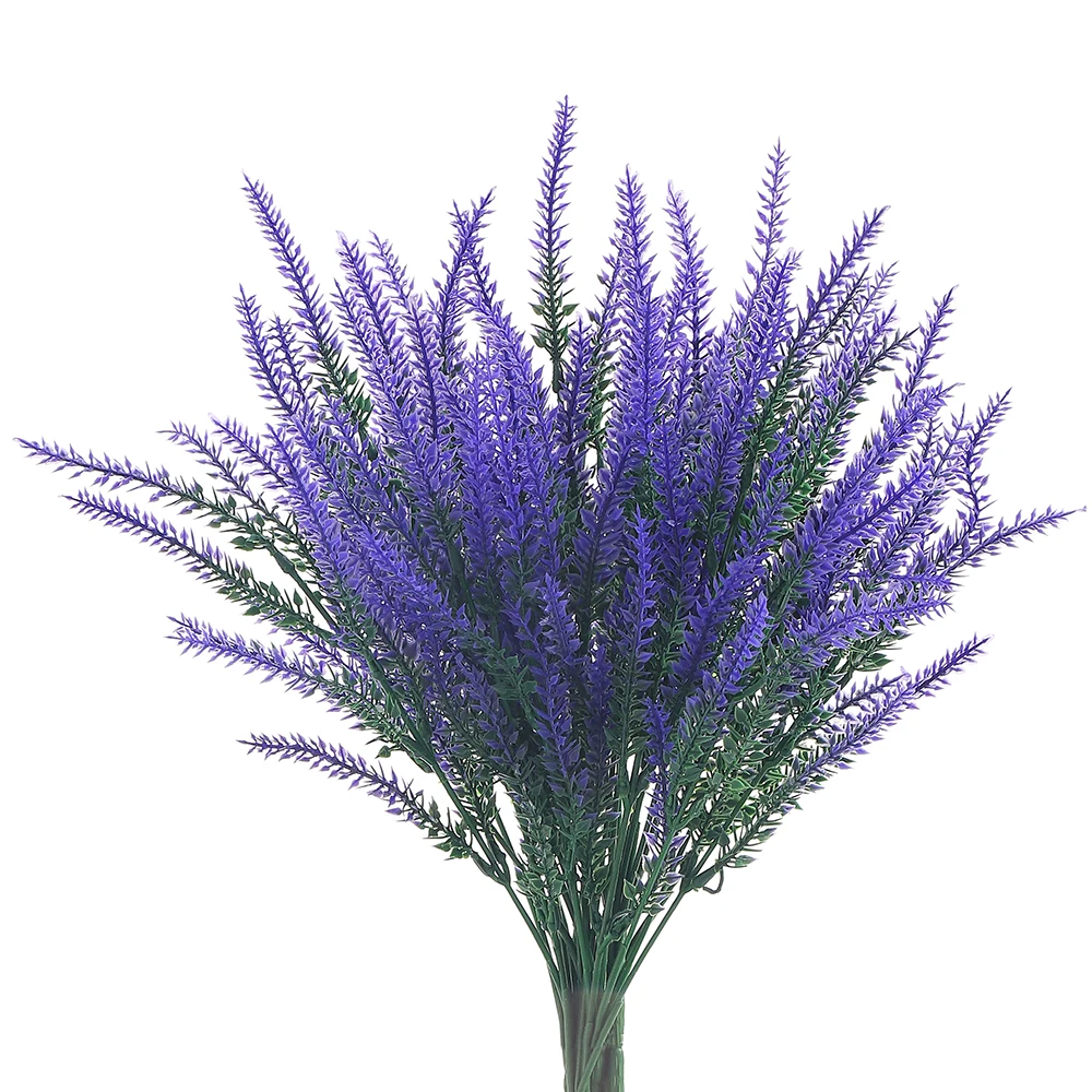 

1Pcs Artificial Flowers Outdoor UV Resistant Outdoor Fake Plants Faux Plastic Flower for Porch Vase Home Decor Garden Decoration